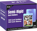 100ct Semi Rigid Card Holders & 100ct Card Sleeves for PSA Graded Cards | PSA, SGC, BGS, CSG Graded Card Submissions