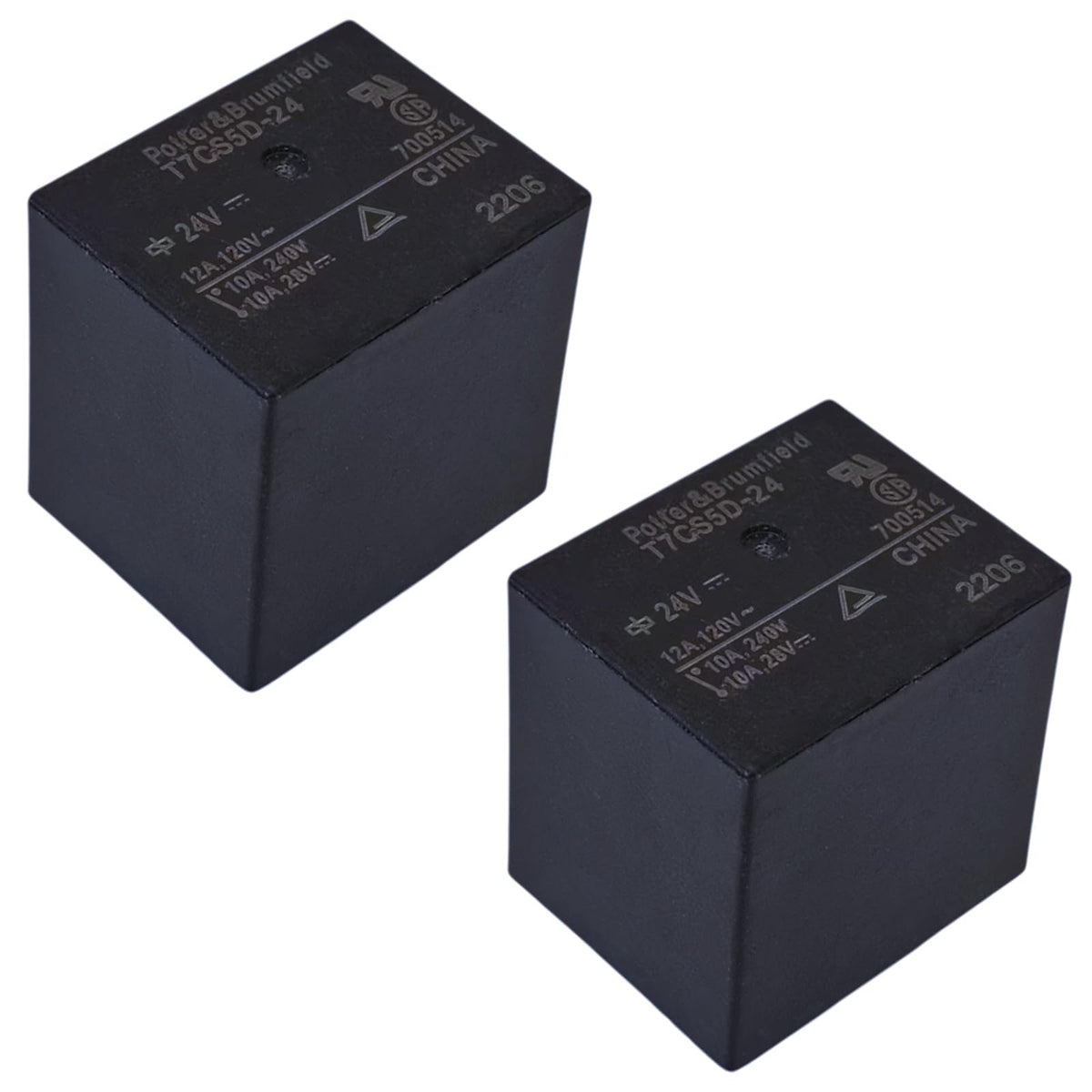 2PCS T7CS5D-24 24VDC Power Relay Same as JZC-22FFC15D24VDC