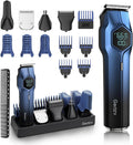 5-in-1 Electric Beard Trimmer Magnetic Replacement Heads, Professional Cordless Hair Clippers for Men Rechargeable