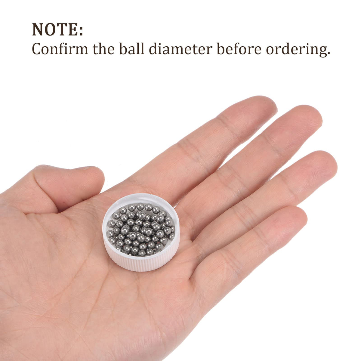 Kozelo 50pcs Precision Balls - [5mm] 304 Stainless Steel for Bearings Use, Solid