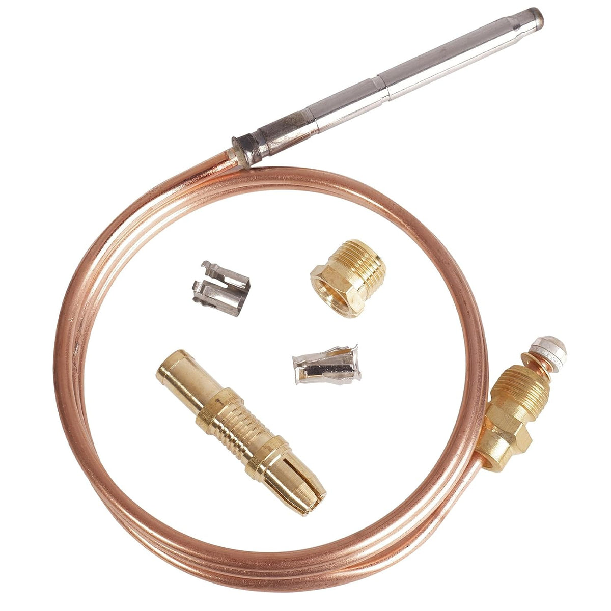 Thermocoupler for Robertshaw Thermostat Control Pilot Burner Assembly Replacement 1980-036 Snap Fit Universal Thermocouple (36")
