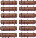 1/2" Coupling Drip Irrigation Fittings (12 Pack) - Barbed Drip Line Coupler Connectors compatible with Rain Bird and Most 1/2" Tubing or Sprinkler Systems