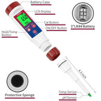 Smart pH Tester Strips for Food, Digital pH Meter for Canning