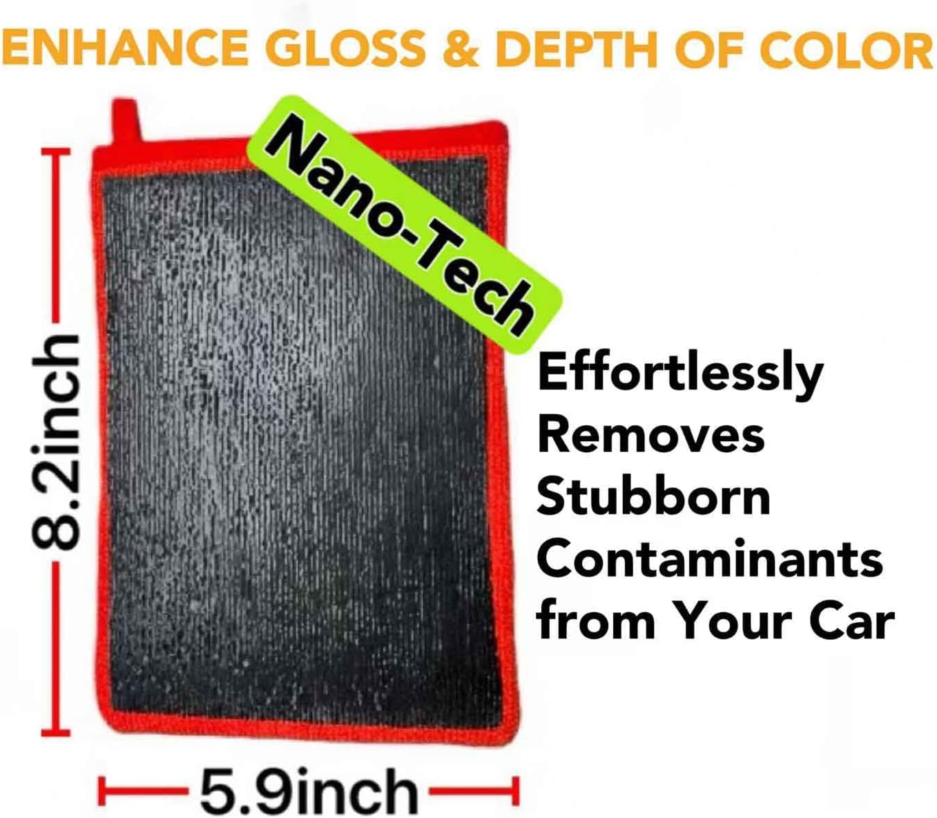 1 Pcs Clay Mitt for Car Detailing - Fine Grade Clay Bar Mitts,Synthetic Clays Mit to Remove Paint Overspray, Water
