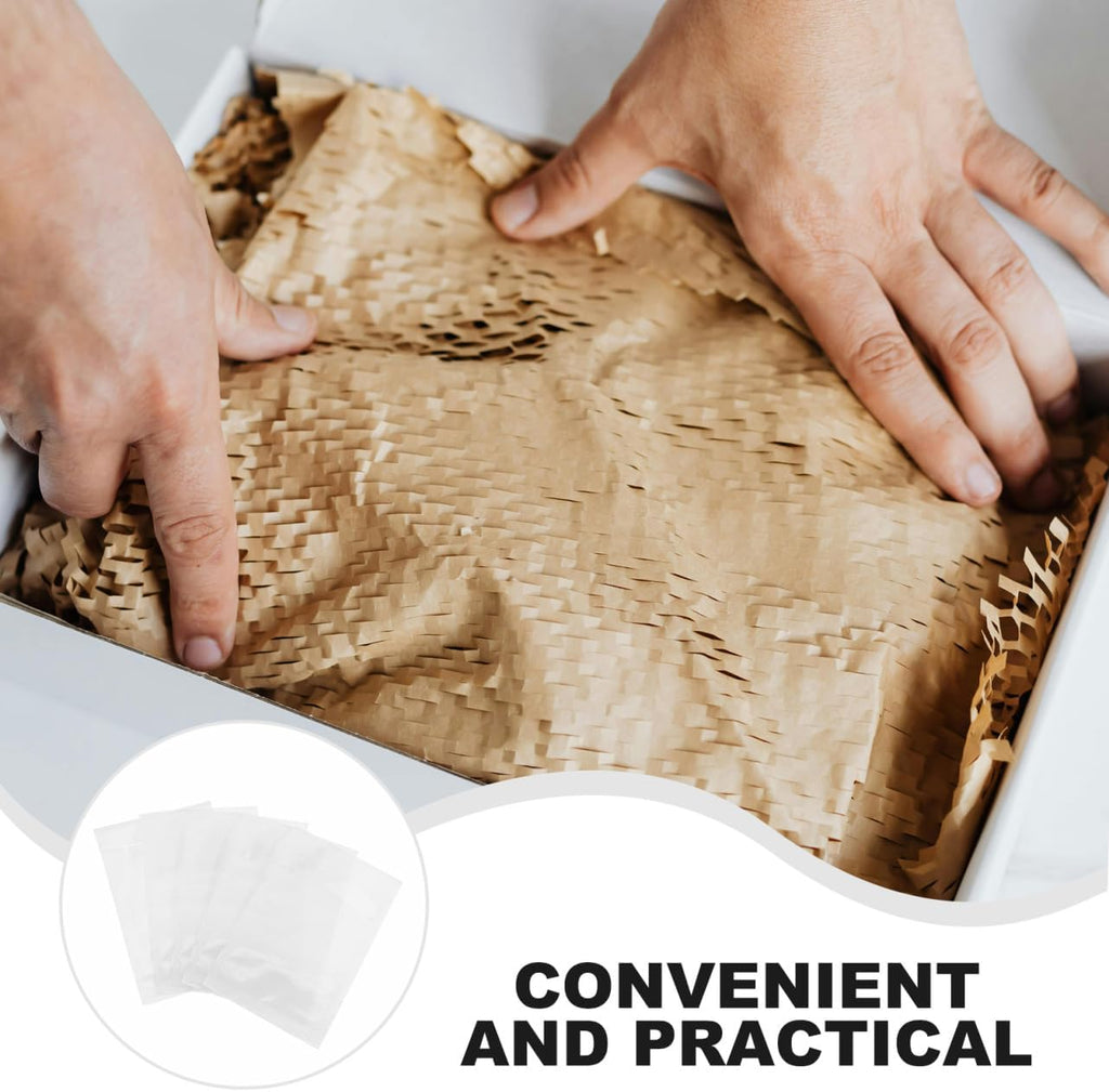 100pcs Clear Self-adhesive Packing List Envelopes Transparent Shipping Pouches for Documents and Invoices Cpe