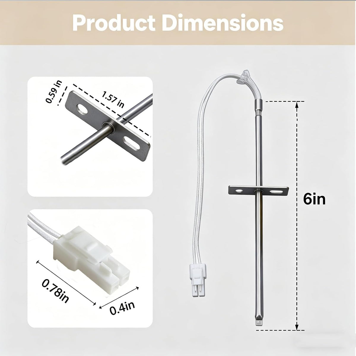 316217002 Oven Temperature Sensor Probe for Frigidaire Range Oven