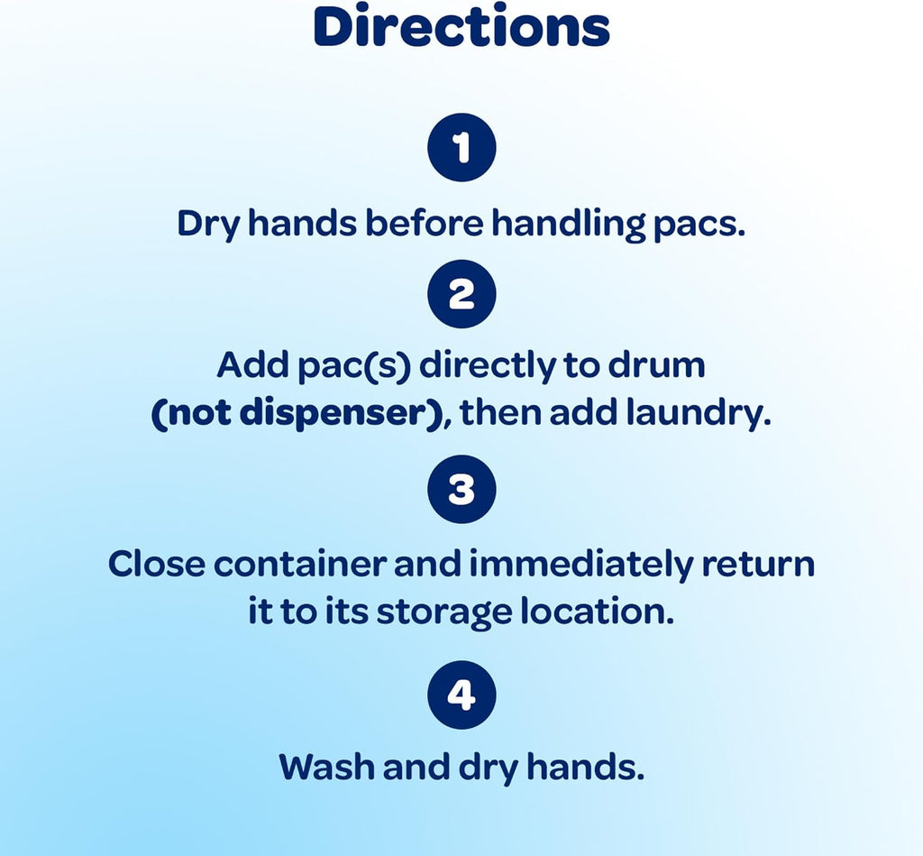 free clear Laundry Detergent Pacs for Sensitive Skin, 66 Count, 2-Pack