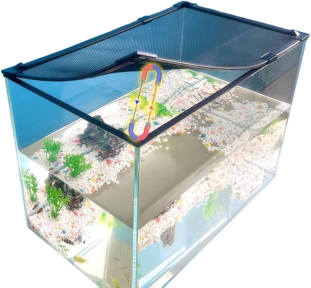 Magnetic Fish Tank lid Cover Keep Fish from Jumping Out