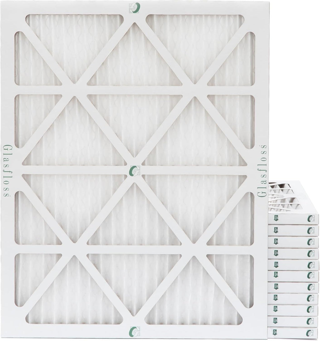20x25x1 MERV 10 AC Furnace Air Filter. 12 Pack | Rating: MERV 10, MPR 800, FPR 7, Durable Heavy-Duty Frame