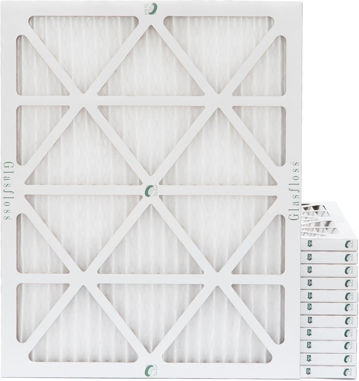 20x25x1 MERV 10 AC Furnace Air Filter. 12 Pack | Rating: MERV 10, MPR 800, FPR 7, Durable Heavy-Duty Frame