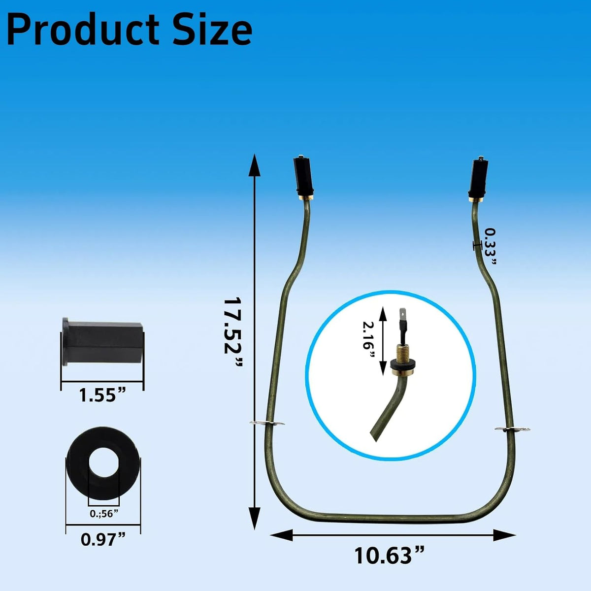 W11537778 Dishwasher Heating Element Fit for Whirlpool KitchenAid Jenn-Air