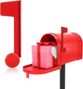 Mailbox Flag, Red Flag for Mailbox Replacement, Tool-Free Assembly (Red)