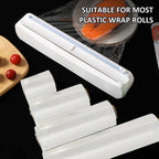 Plastic Wrap Dispenser With Cutter, Reusable Cling Film Dispenser, Cling Wrap Dispenser With Slide Cutter, Also For