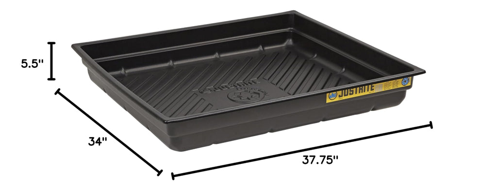 Justrite 28718 EcoPolyBlend Polyethylene Spill Tray