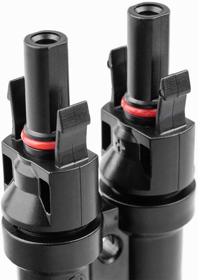 Solar Y Branch Connector MMF+FFM for Solar Panels, Waterproof 1Pair | IP67 & PC/PA housing UV resistant & durable