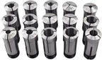 findmall 15Pcs 5C Collet Set, 1/8-1" Mill Collet Holder