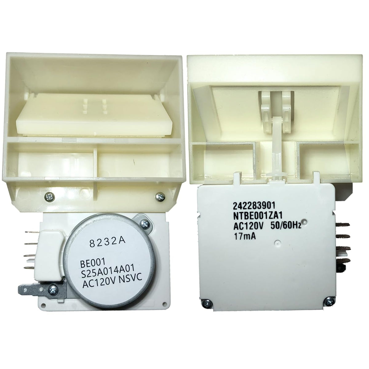 242303001 Air Damper Control Assembly Refrigerator Damper Assembly Compatible with Frigidaire Crosley White Replaces 242303001，AP5788340, PS8746718, EAP8746718, 3016452 Fits DFH, FFE, FFH, FFS, LFS
