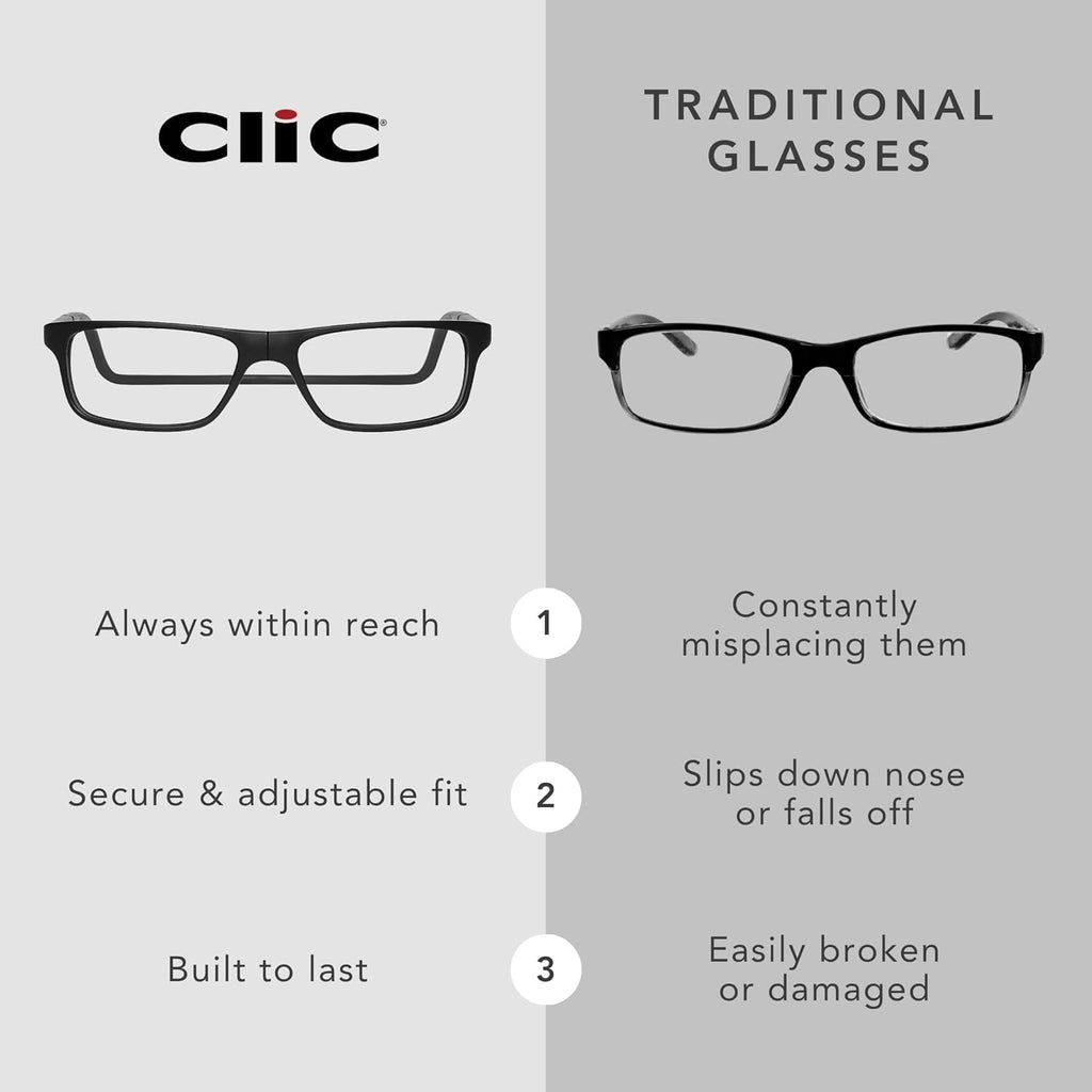 Magnetic Reading Glasses for Men or Women, Computer Readers, Original Long