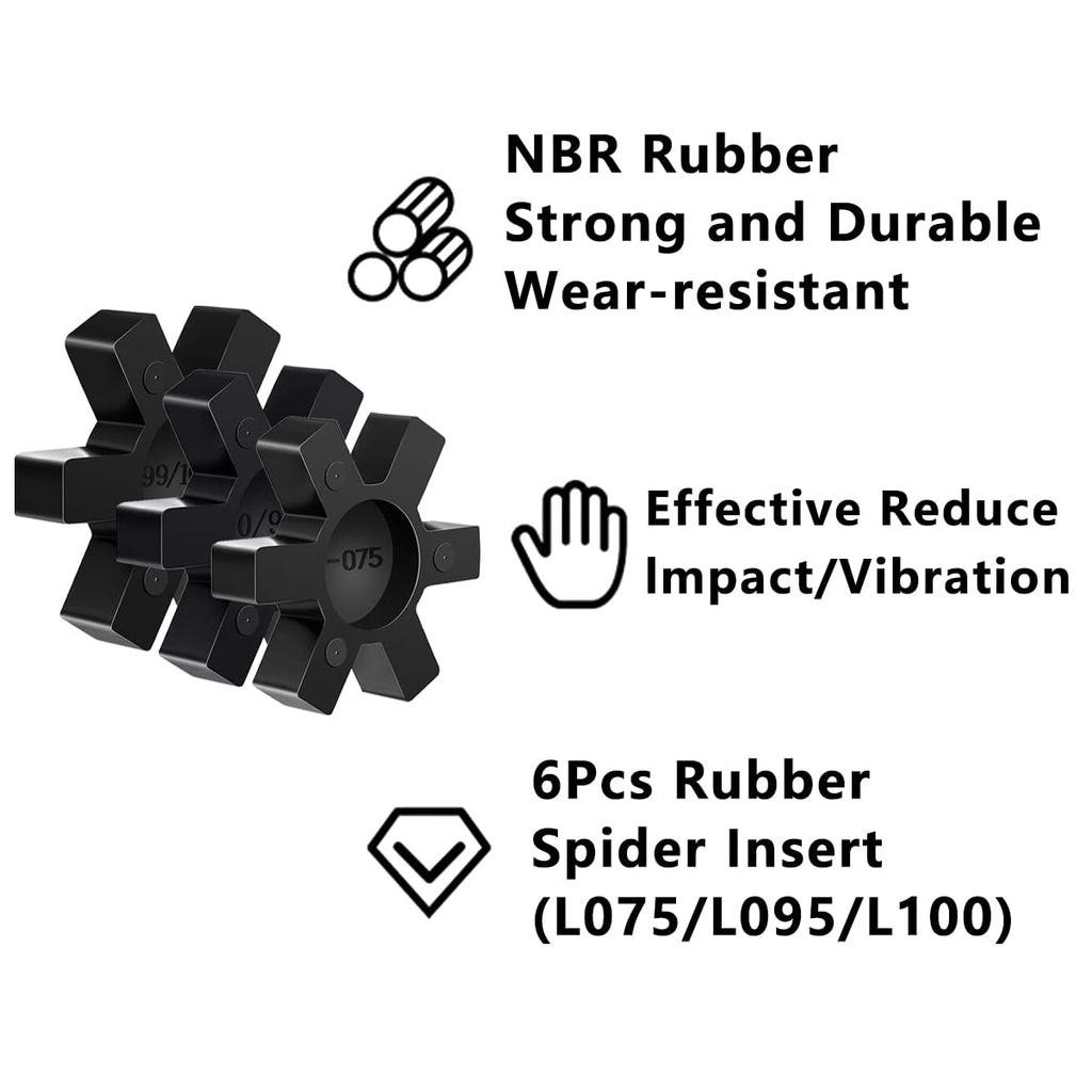 Flexible NBR Rubber Spider Insert Spider Center Insert,L075/095/100