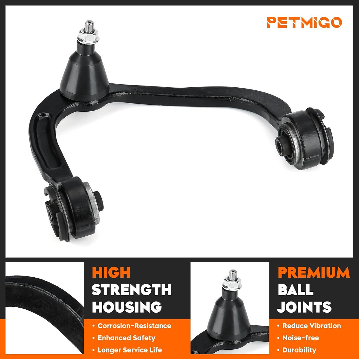 Front Suspension Upper Left Driver Side Control Arms Fit for Ford Expedition 2007-2017,2022, F150 2004-2014(No Raptor; 2004: New Body Style), for Lincoln Mark LT 2006-2008, Navigator 2007-2017