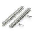 5 Pack Adjustable Brushed Nickel Cabinet Pulls 2" to 8.8" (51-224mm) Adjustable Hole Distance Drawer Pulls