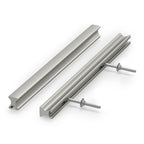 5 Pack Adjustable Brushed Nickel Cabinet Pulls 2" to 8.8" (51-224mm) Adjustable Hole Distance Drawer Pulls