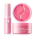 PDRN Collagen Stick & Eye Patches: Volufiline & Caffeine Hydrating for Dark Circles Puffiness Fine Lines Under Makeup