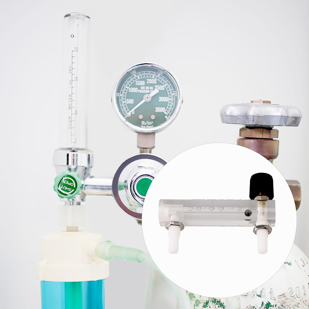 CNBTR Oxygen Rotameter | Flow Range: 100~1000 mL/m | with Flow-Control Knob