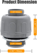 4Pcs 1 Inch NPT Electrical Conduit Connector Fittings