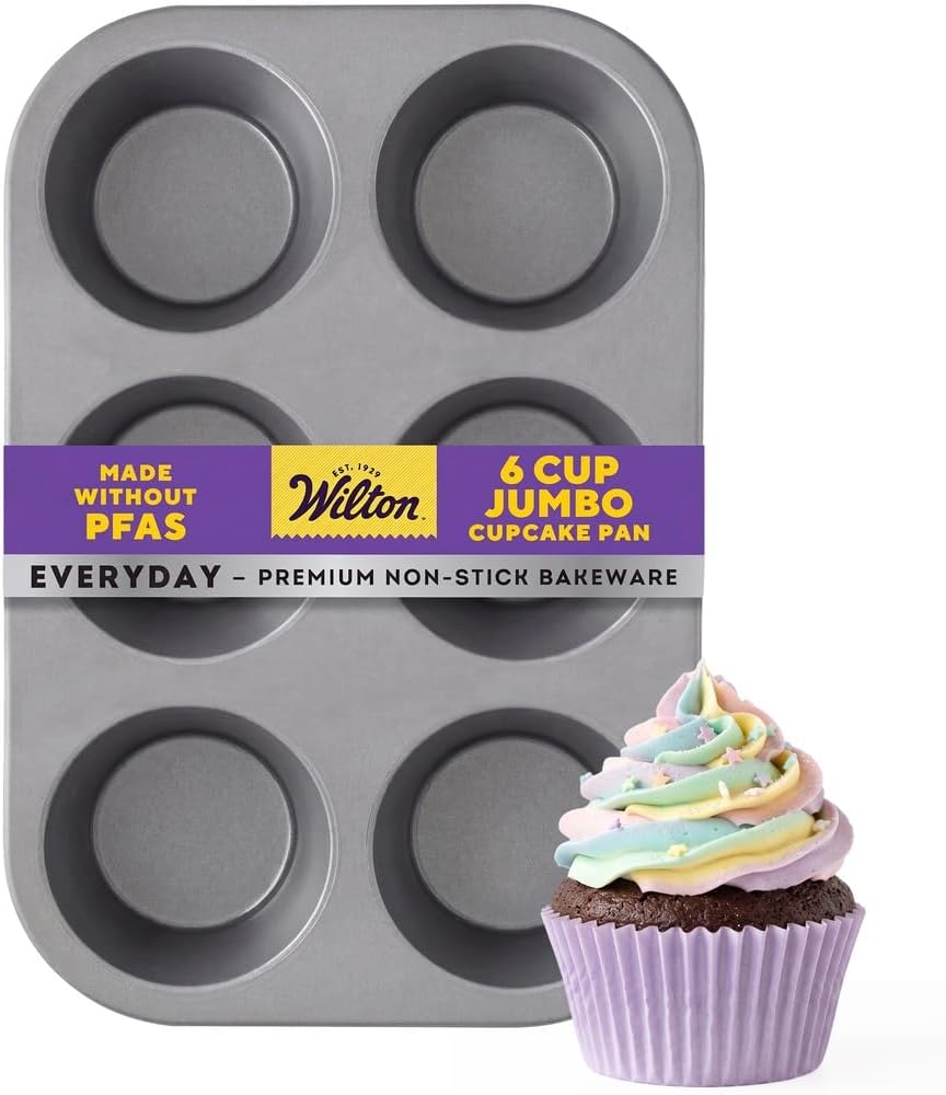Everyday Non-Stick Jumbo Muffin Pan, Made Without PFAS, 6-Cup
