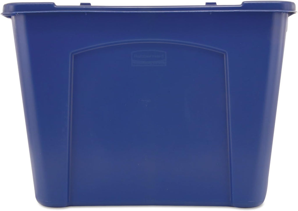Recycling Bin/Box, Stackable, 14 GAL, Blue, for Indoors/Outdoors/Garages/Homes/Commercial Facilities