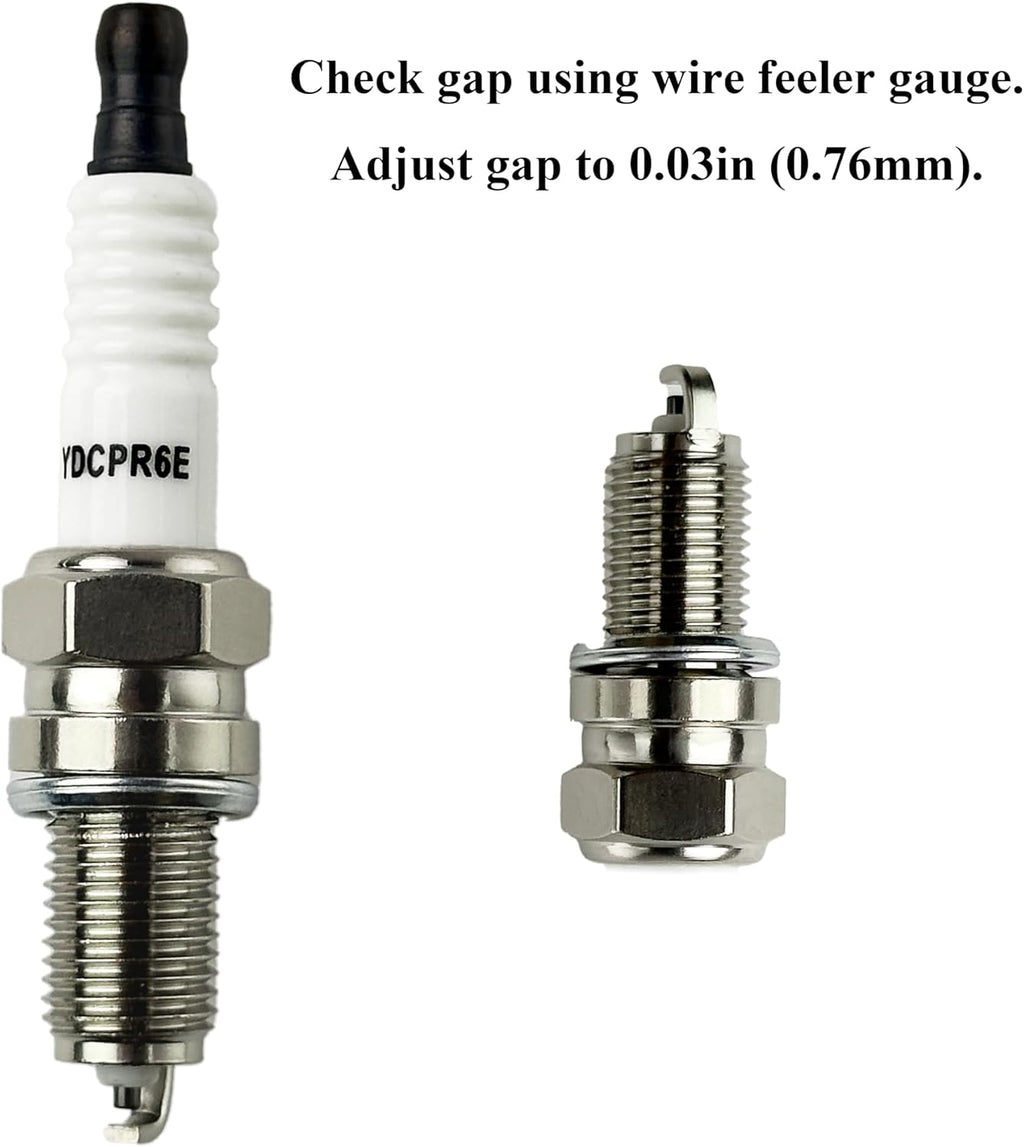 YAMAKATO 14 132 11-S Spark Plug for DCPR6E 3481, Pack of 2