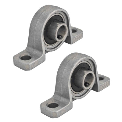 pson 2Pcs 17mm Bore Mounted Pillow Block Bearing KP000, Self‑Aligning Zinc Aluminum Alloy Housing for Linear Shaft Rods, Machinery