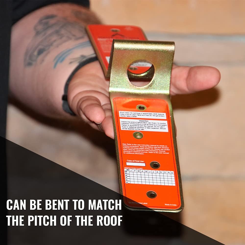 Single Use Disposable Roof Anchor, Lightweight, OSHA Compliant, Easy to Install (1 Pack)
