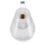 Ellipse Oval Joystick Head Rocker Ball Top Handle Arcade Game Replacement White 2pcs
