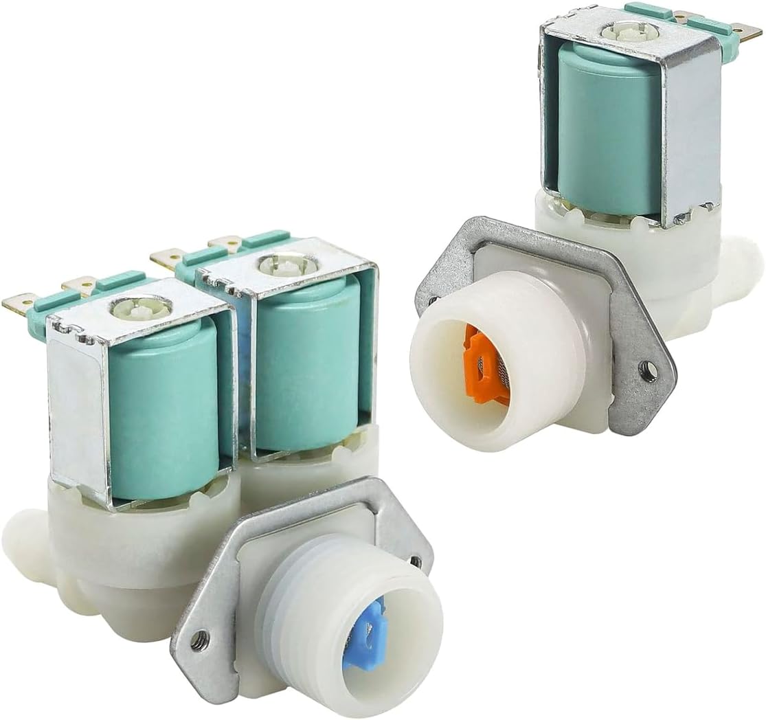 Upgraded Washer Water Inlet Valve Replacement for Samsung WF45H6300AW/A2 WF45K6200AW/A2 WF45K6200AZ/A2 WF45K6500AV/A2 WF45K6500AW/A2 WF45M5100AW/A5 WF45M5500AP/A5 WF45M5500AW/A5 WF45M5500AZ/A5