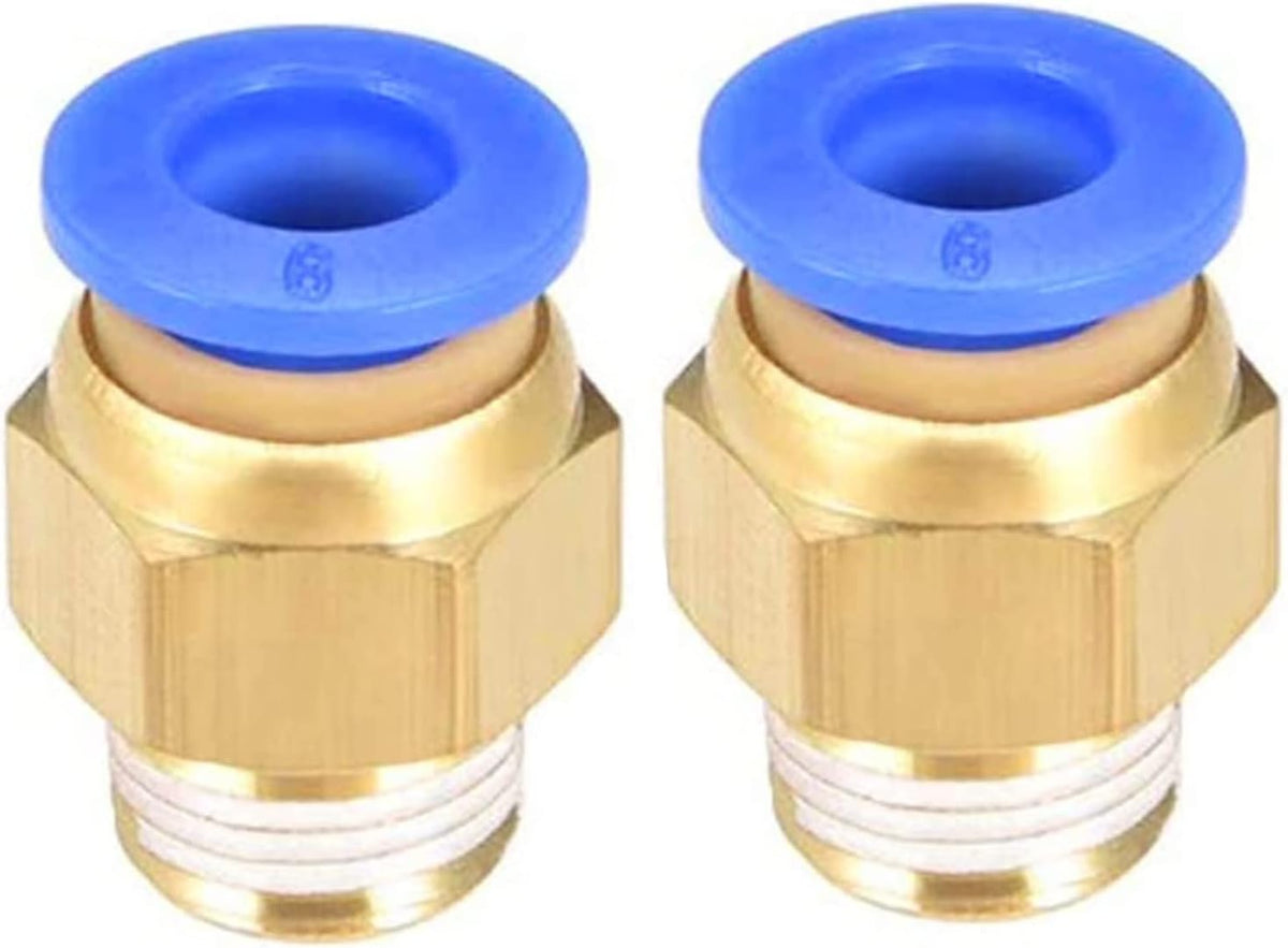PC6-01 Push to Connect Fittings, 6mm Tube OD x 1/8” G Thread, Straight Pneumatic Quick Fitting Air Line Connector,One Touch Hose Connector,Pneumatic Air Straight Fitting 10Pcs