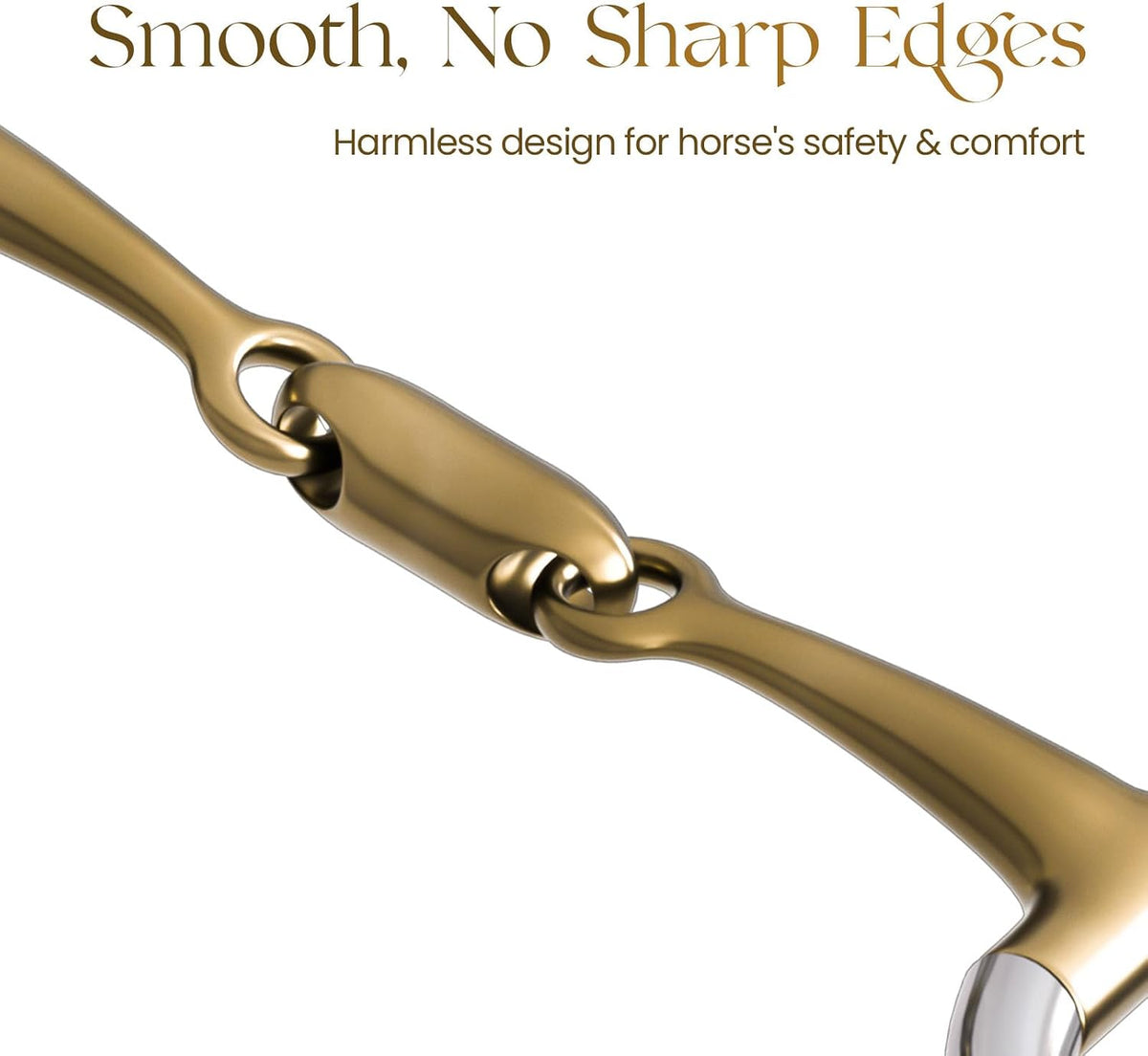Horse Bit, Stainless Steel Equestrian Bit 5inch & 5-1/4inch