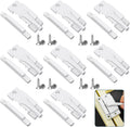 Sliding Window Sash Locks White ZUONAI 8 Pack Cam Sash Locks for Double Hung Window Latch Lock Security Vinyl Window