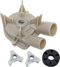 3363394 & 285753A (Washer Drain Pump & Heavy Duty METAL Core Motor Coupling Kit) by Seentech - Compatible with Whirlpool, Kenmore Washers - Replaces 3352492 3348215 3348014 3363394 3348015 WP3363394