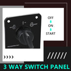 AFEISOL 12V Main Switch Panel Single Engine Key Switch Panel Assembly