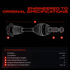 A-Premium CV Axle Shaft Assembly Compatible with Lexus, Toyota