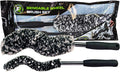 Bendable Brush Set - Unique Adjustable 2-Piece Wheel Brush Set Cleans Behind Wheels - Tough Yet Gentle Wool Fiber +