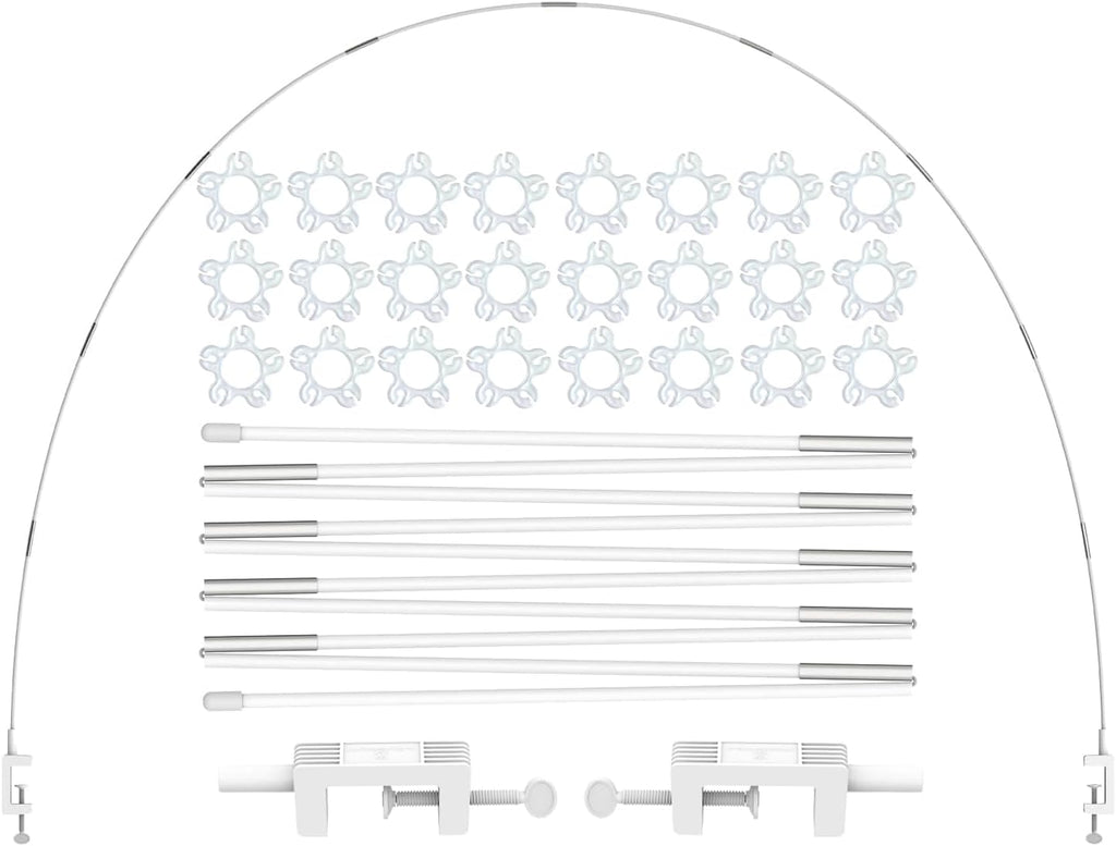 12ft White Table Balloon Arch Kit, Balloon Arch Stand Frame for Birthday Party Wedding and Graduation Decorations