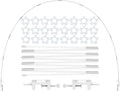 12ft White Table Balloon Arch Kit, Balloon Arch Stand Frame for Birthday Party Wedding and Graduation Decorations