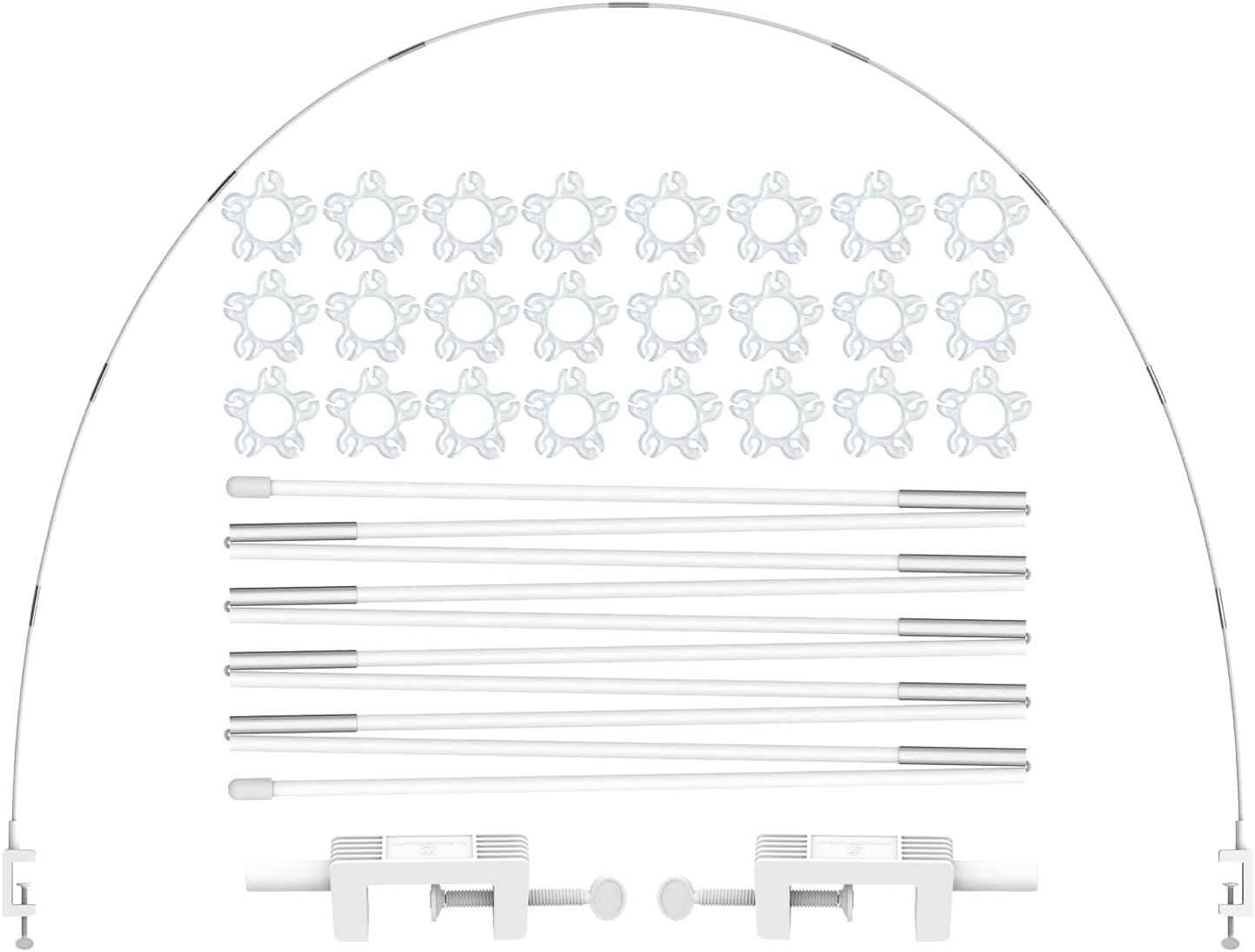 12ft White Table Balloon Arch Kit, Balloon Arch Stand Frame for Birthday Party Wedding and Graduation Decorations
