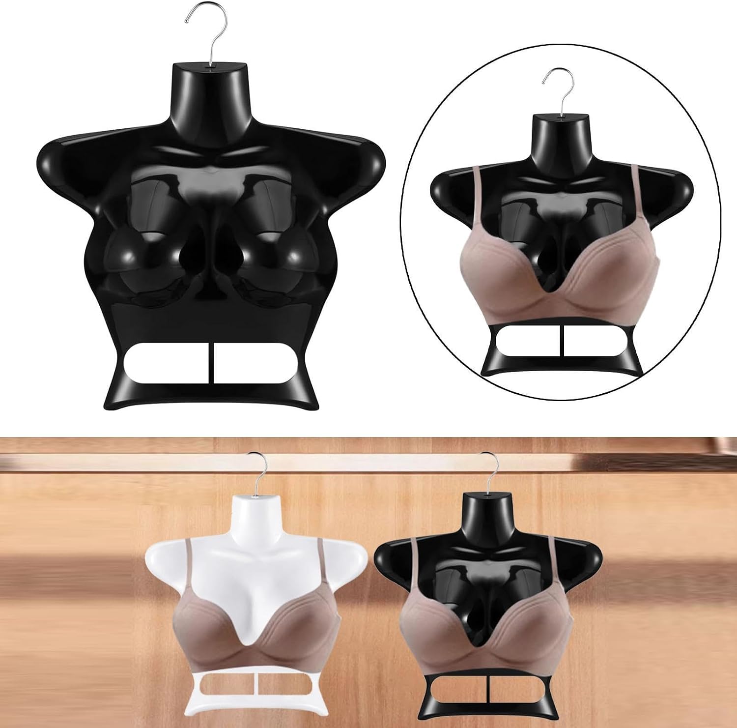 Torso Hanging Mannequin Female Mannequin Hanger Half Body Display Clothing Display Rack Dress Form for Centerpieces