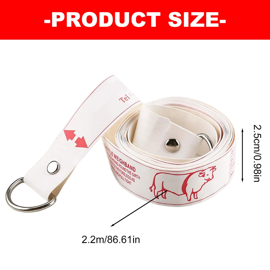 Livestock Weight Tape 2 Pack with Girth-to-Weight Reference Scale