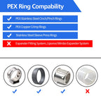 25 Pack 1/2" Brass PEX Barb Plug End Cap