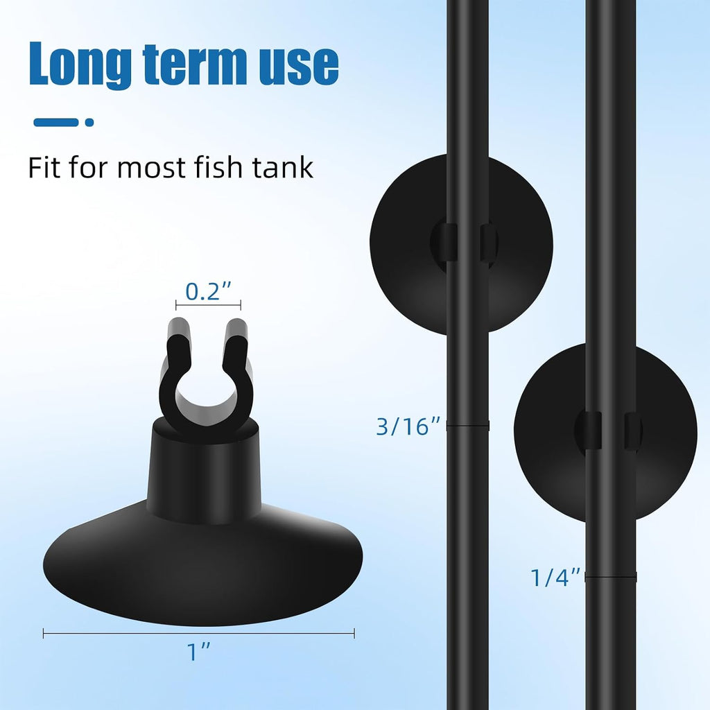 25 Feet Aquarium Airline Tubing, Standard 3/16" Tubing, Air Pump Accessories,with Air Stones, Check Valves, Suction